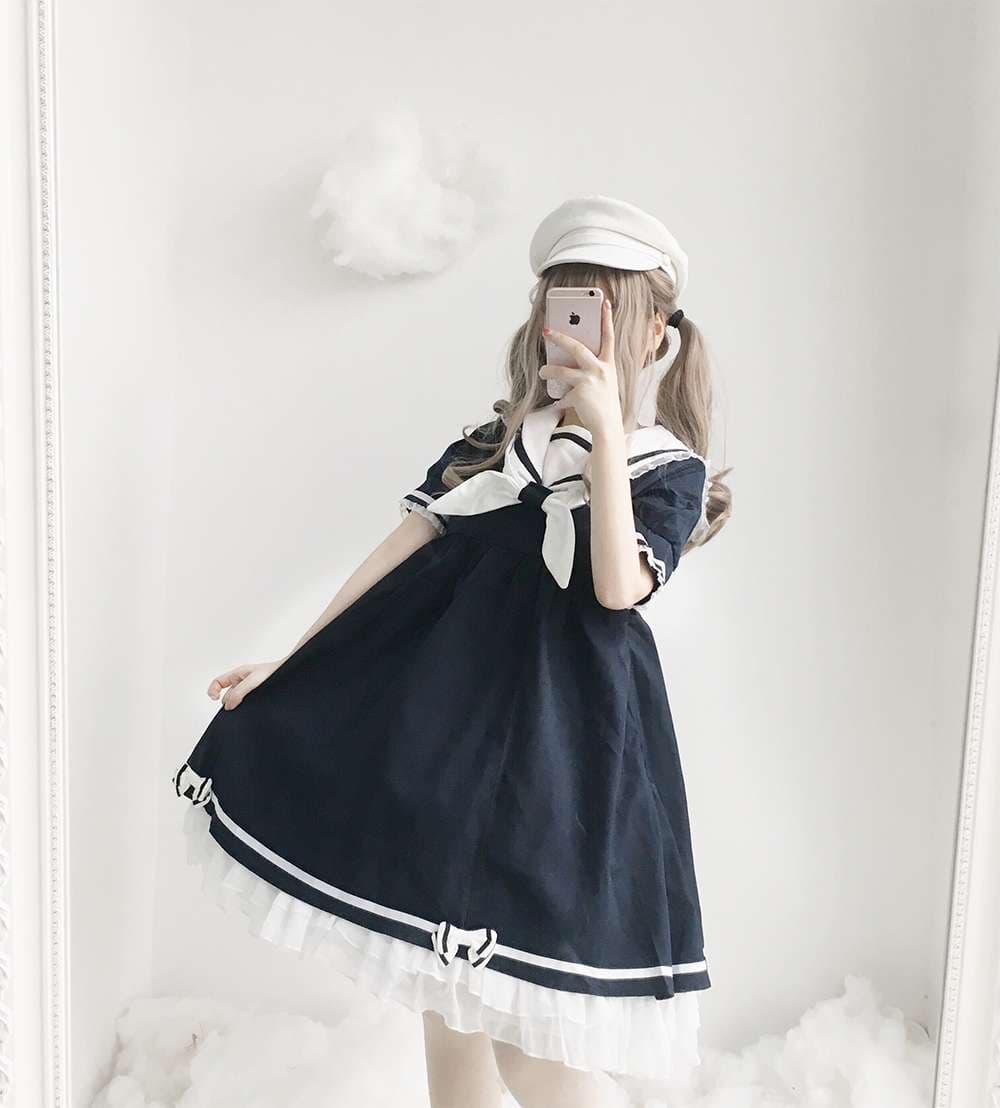 セーラー服 海の乙女セーラーワンピース