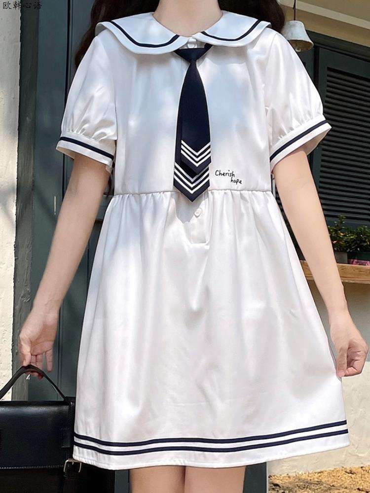 セーラー服 ネイビーセーラーカラー ワンピース