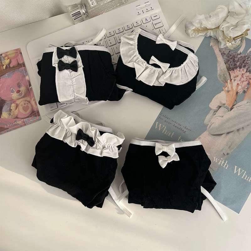 セーラー服 セクシーメイド風ブラックランジェリーセット