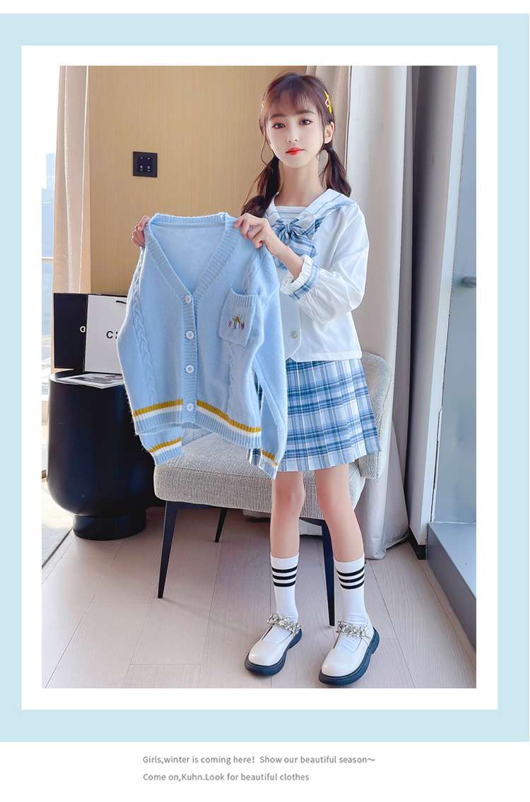 セーラー服 パステルカラー セーラー風 カーディガンセット