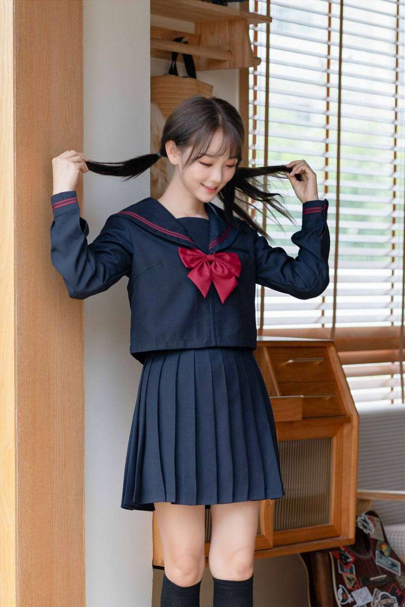 セーラー服 学生風レトロ 上下セット