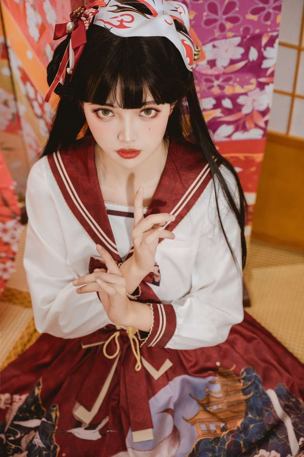 セーラー服 和風 風ロリータワンピース