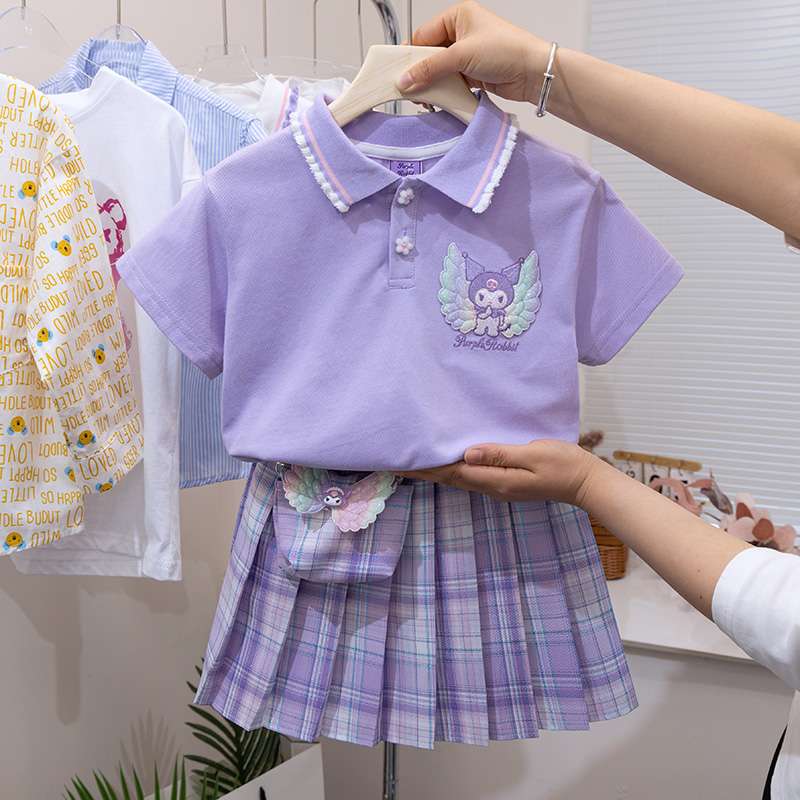 セーラー服 パステルカラーのキュートな子供用セーラー風制服セット