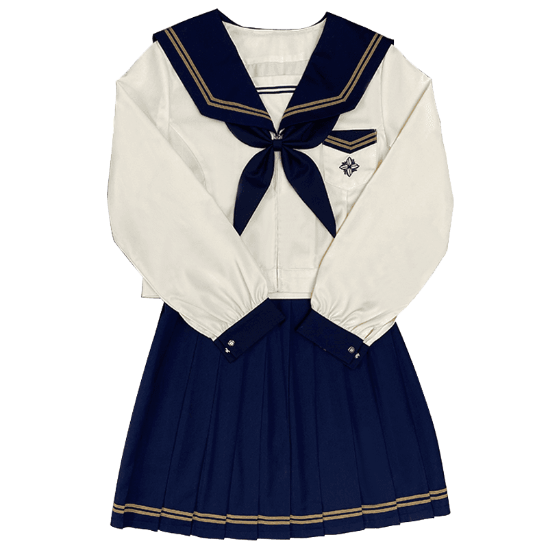 セーラー服 レトロ風 コスプレ3点セット