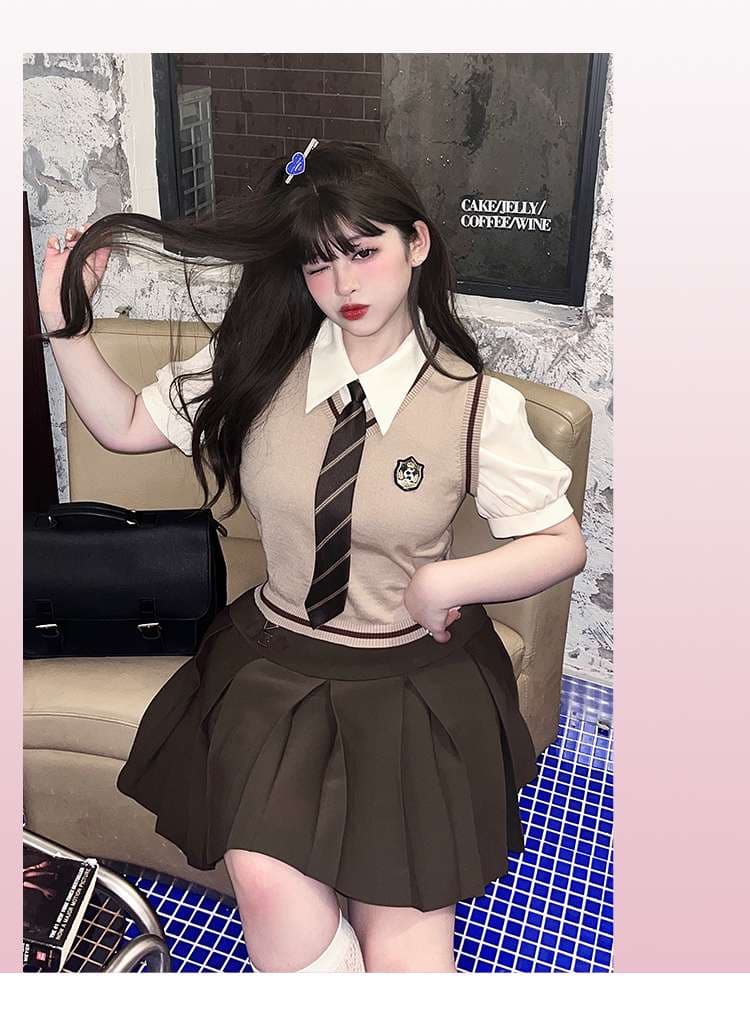 セーラー服 学生風ベスト制服セット