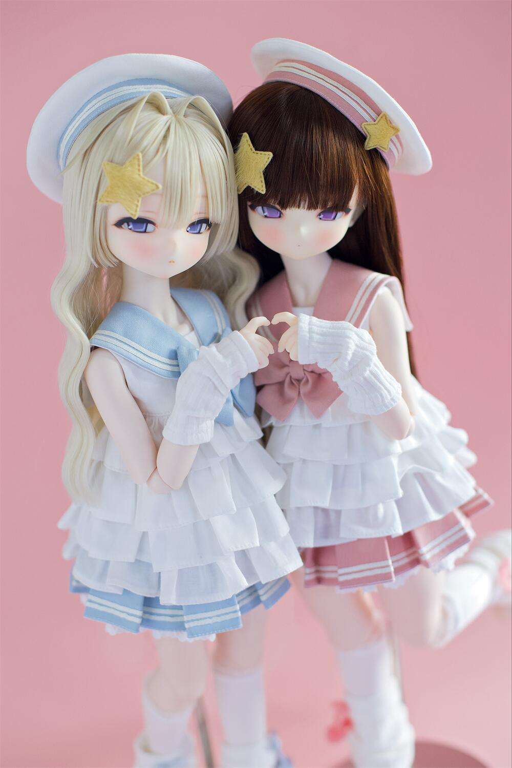 セーラー服 星飾り スタイル美少女人形セット