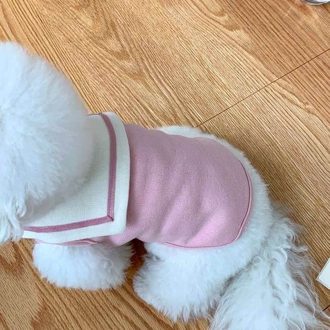セーラー服 ペット用セーラー風おしゃれニットウェア