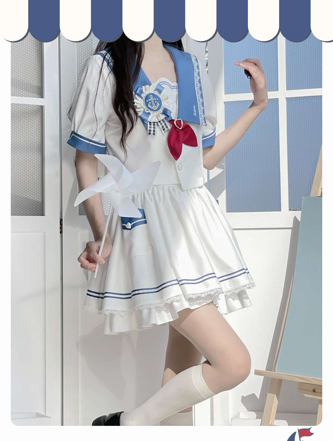 セーラー服 マリン風ロリータワンピース