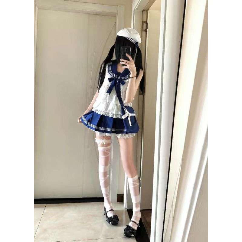 セーラー服 ロリ風 コスプレ衣装セット