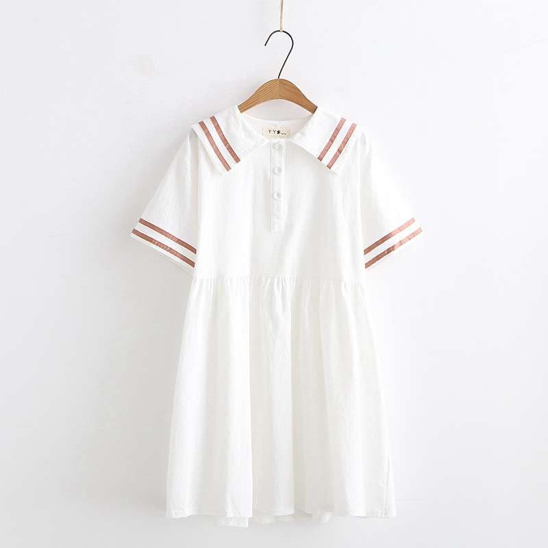 セーラー服 セーラーカラー ゆったりワンピース