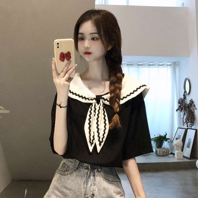 セーラー服 セーラーカラー リボンデザイン トップス