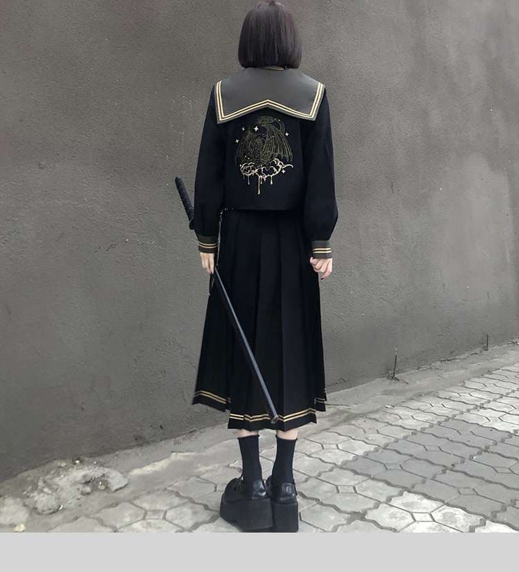 セーラー服 ゴシックセーラー風学生服セット