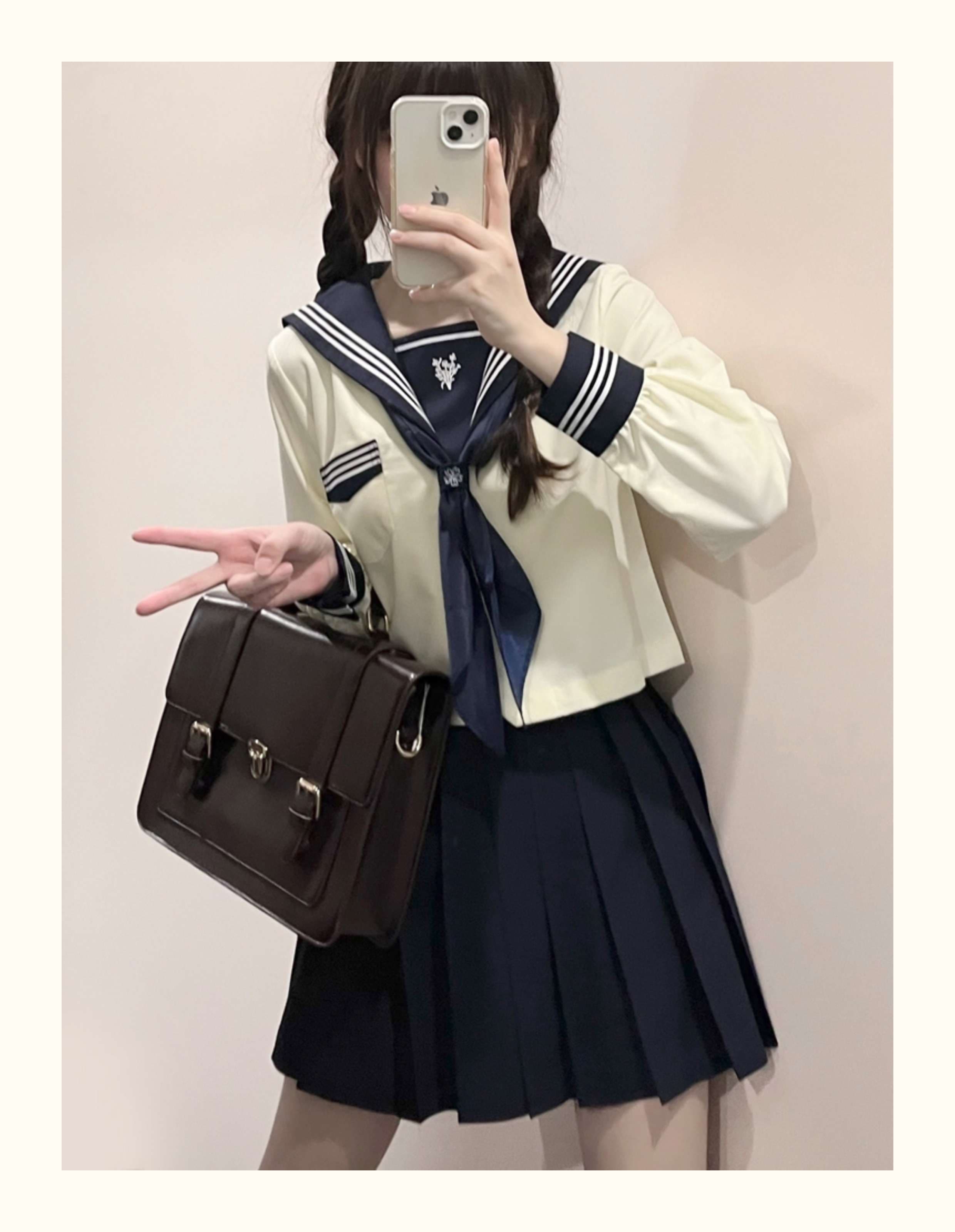 セーラー服 クラシックな コスプレセット