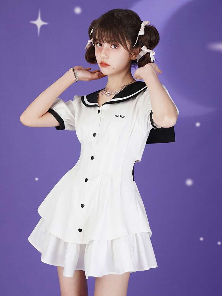 セーラー服 星空セーラーガール ミニワンピース