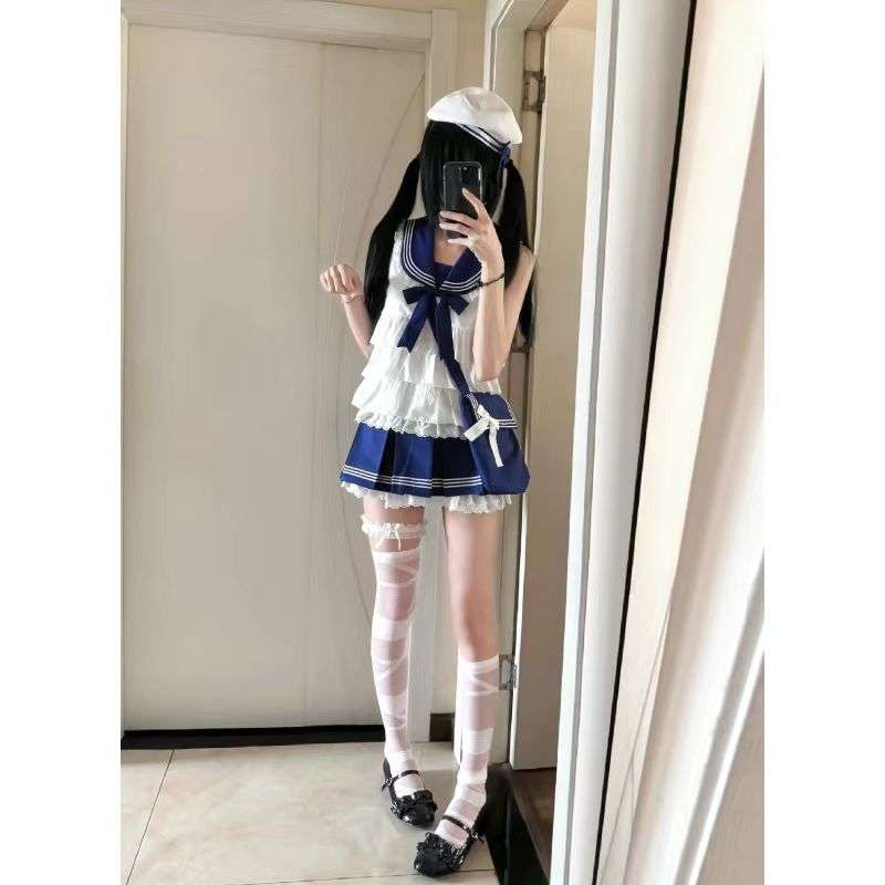 セーラー服 ロリ風 コスプレ衣装セット