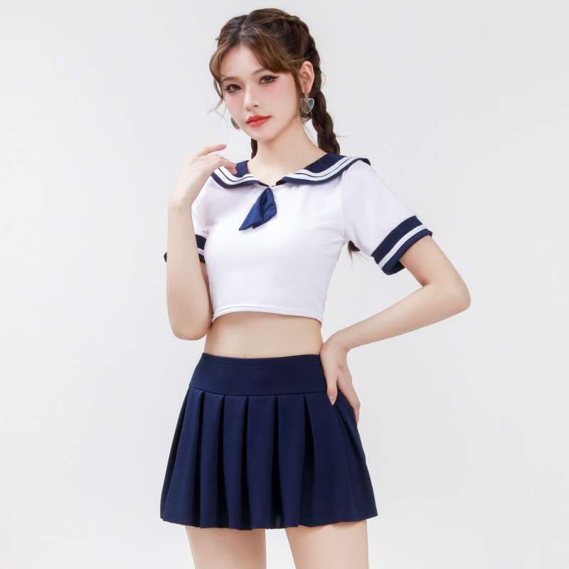 セーラー服 清楚系セーラー風コスプレ水着