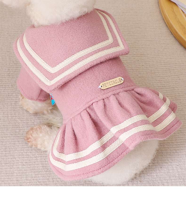 セーラー服 ふわもこセーラー風ペット服