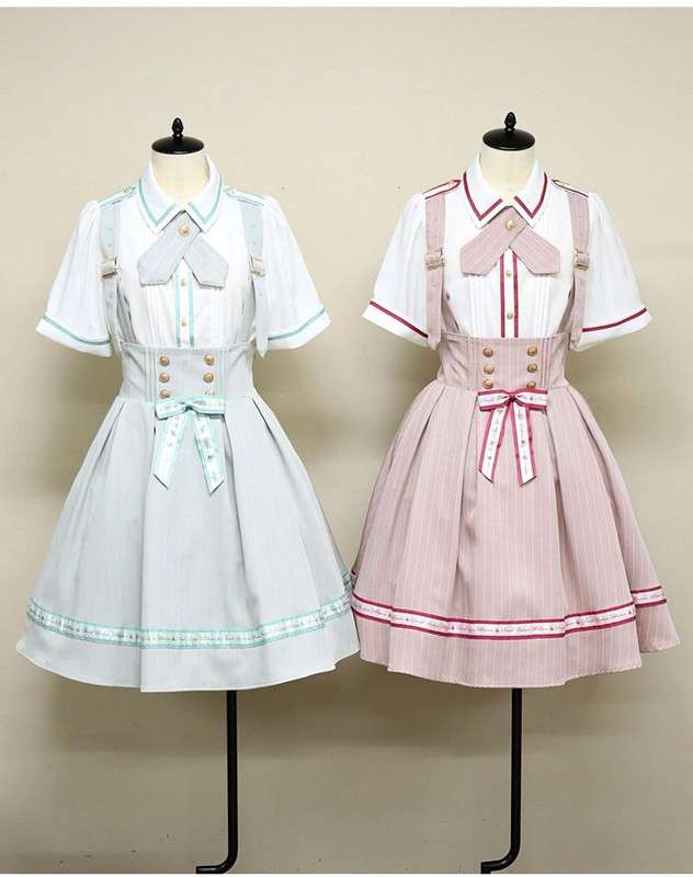 セーラー服 学園風セーラーカラーワンピース制服コスプレセット