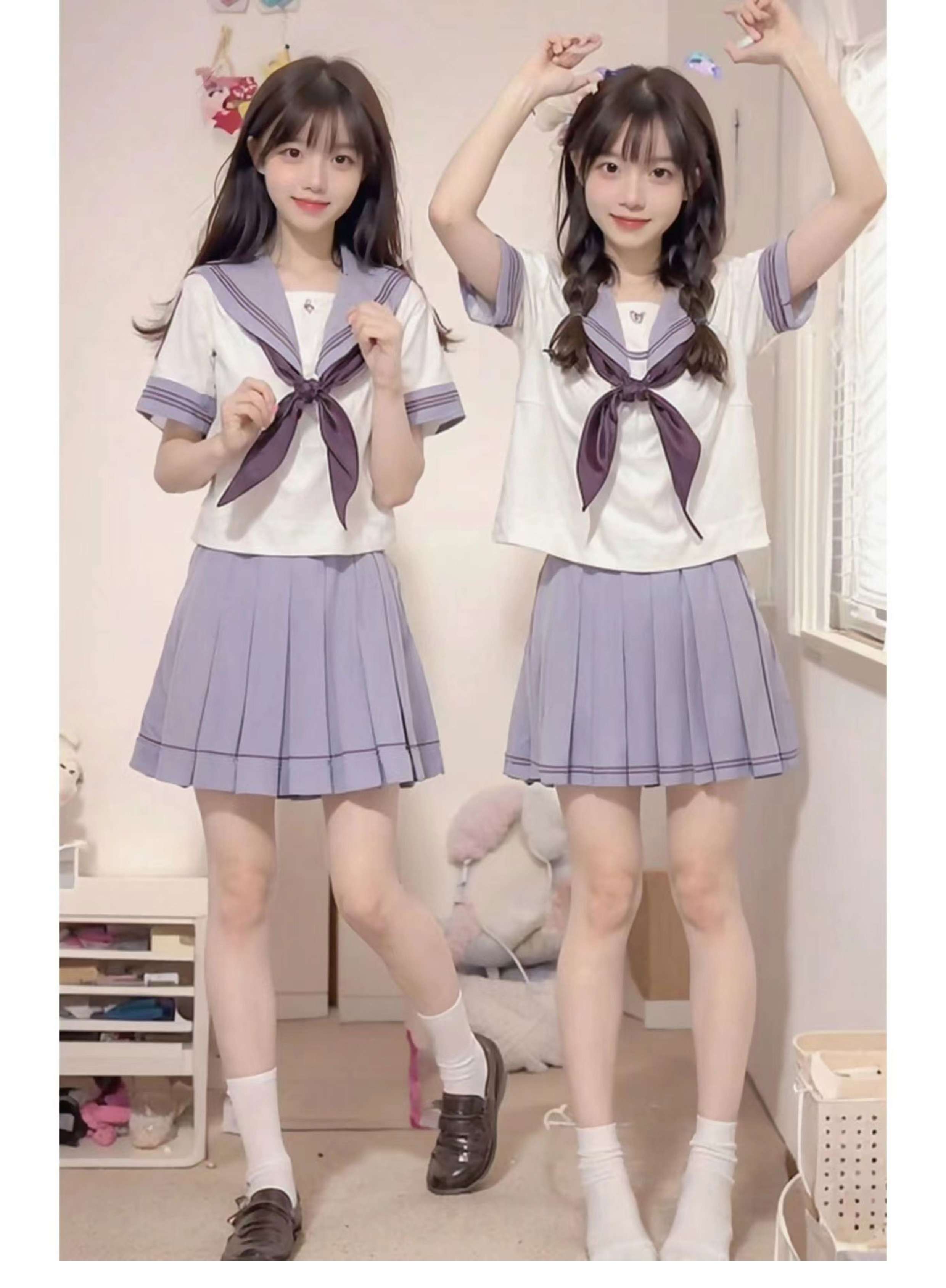 セーラー服 清楚可憐な学園風 上下セット