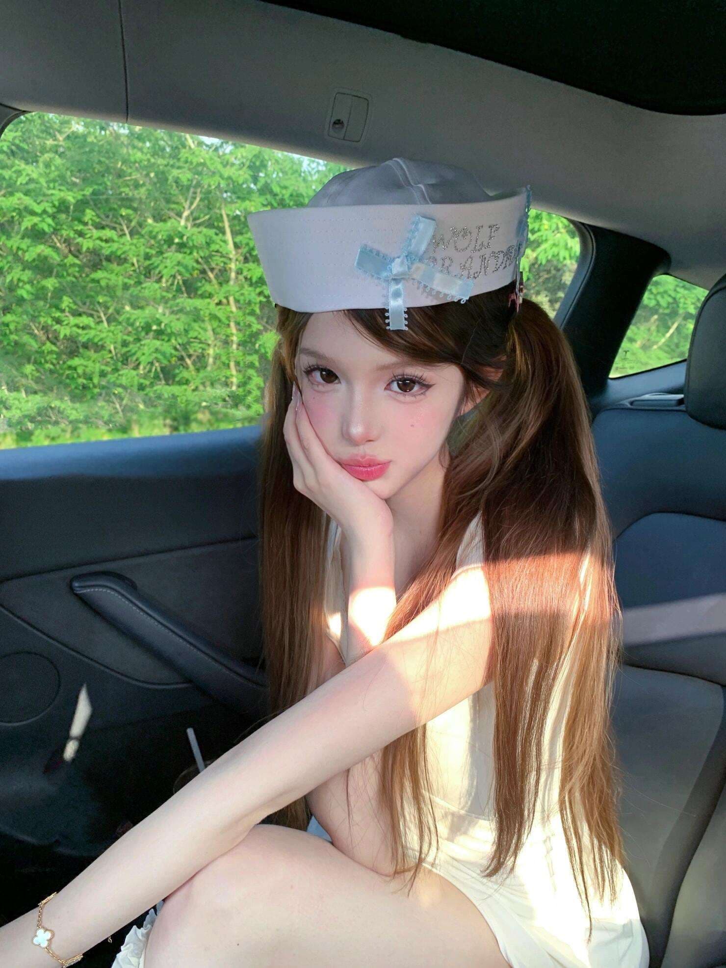 セーラー服 ナース風セーラー帽子