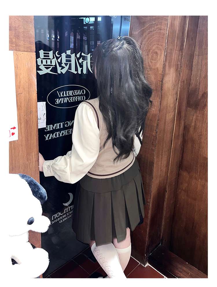 セーラー服 学園風ベストスタイルセーラー制服