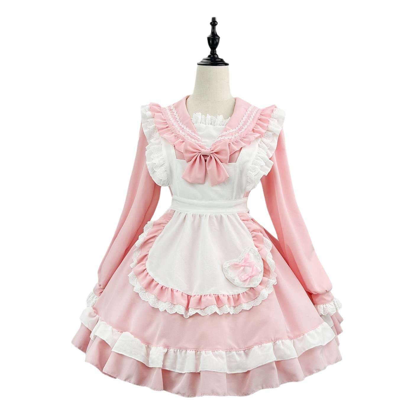 セーラー服 ふんわりメイド風ロリータワンピース