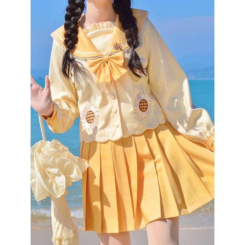セーラー服 夏の海辺 ワンピース