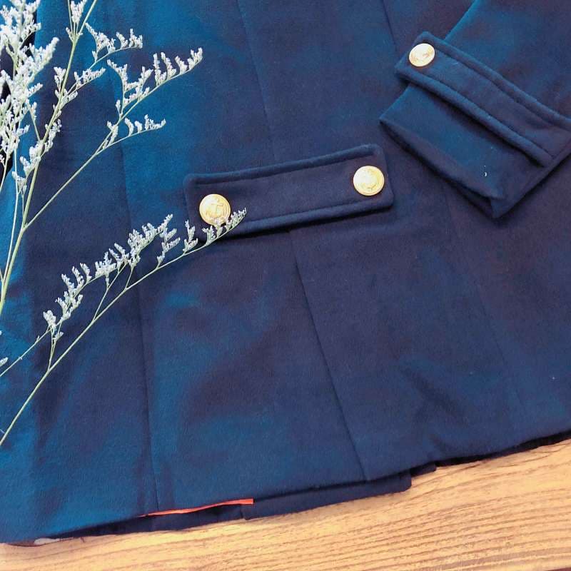 セーラー服 ヴィンテージ風マリンスタイルダブルブレストジャケット