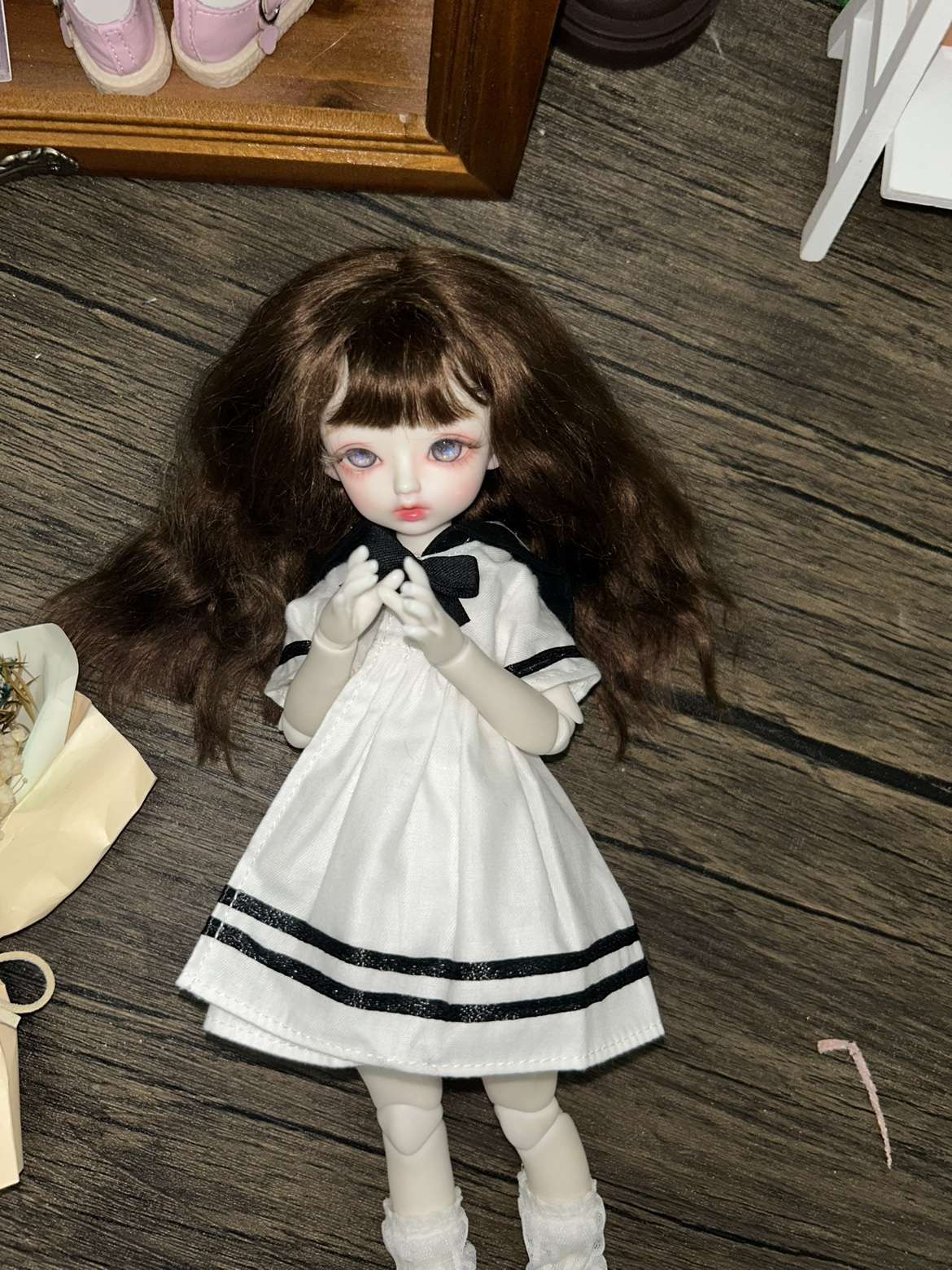 セーラー服 少女人形用セーラー風ドレスセット