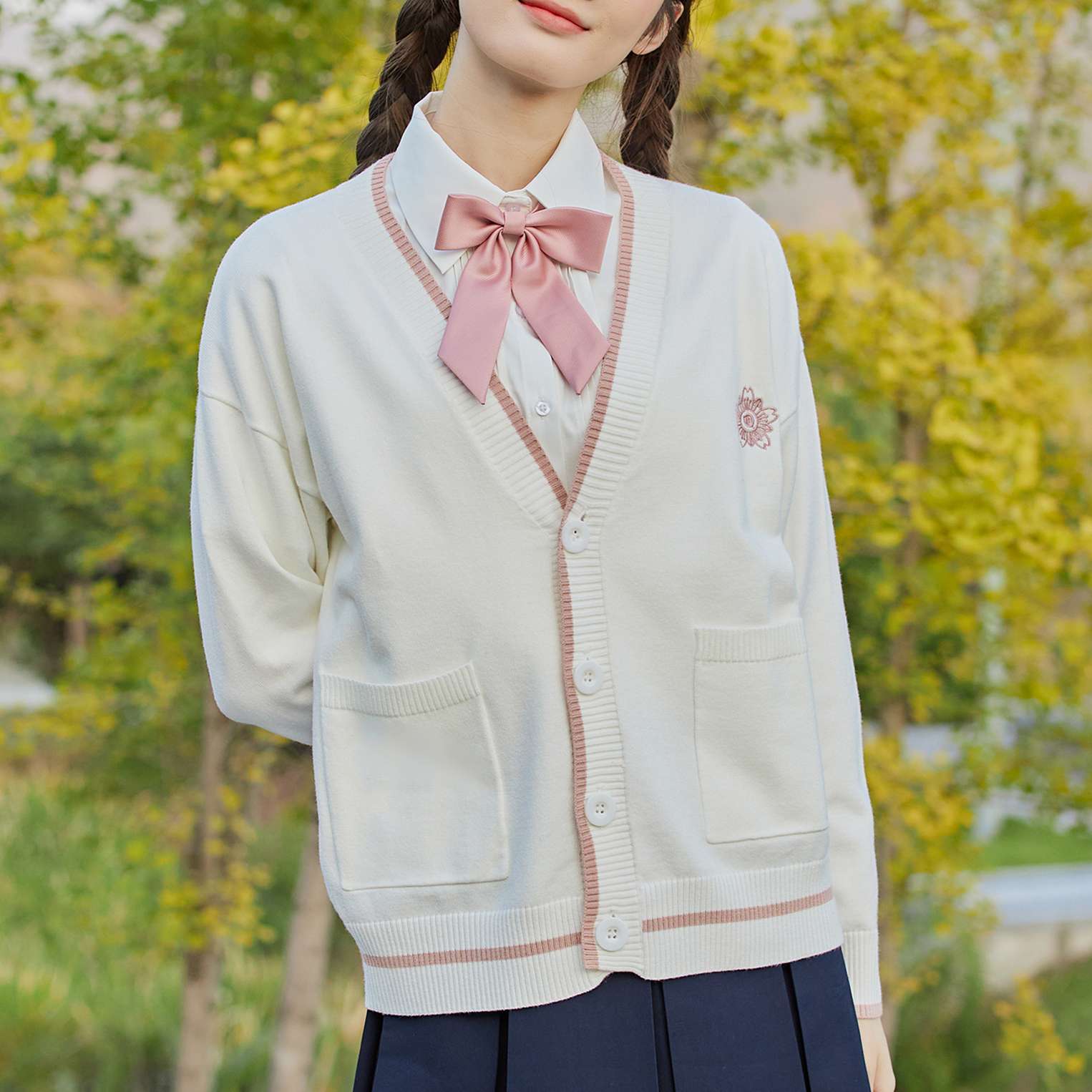 セーラー服 学園風セーラーカーディガン制服セット