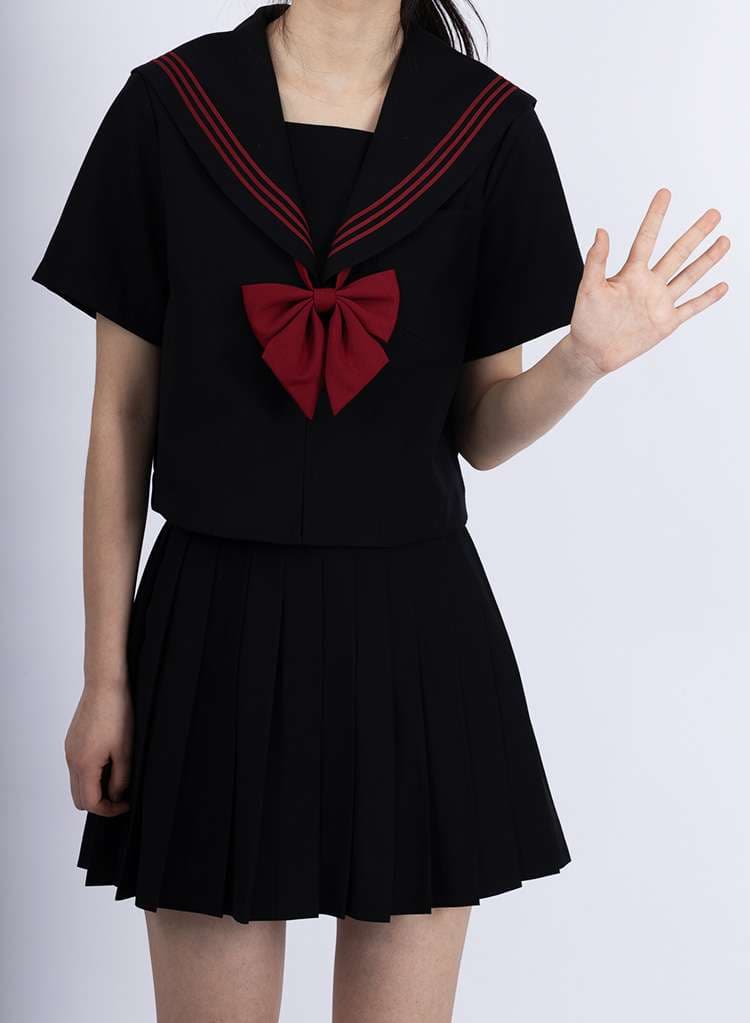 セーラー服 伝統的 リボン付き制服セット