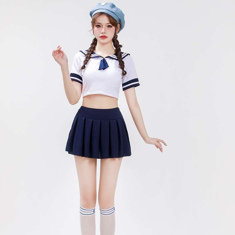 セーラー服 清楚系セーラー風コスプレ水着