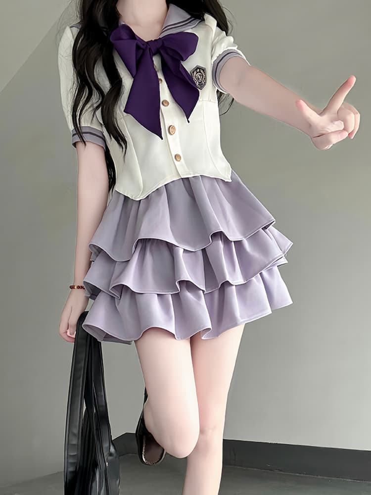 セーラー服 フリルティアード学園風制服