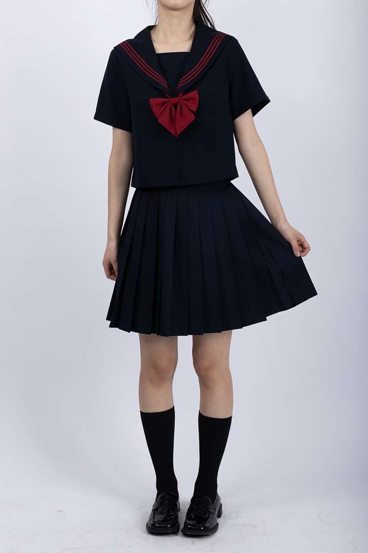 セーラー服 伝統的 リボン付き制服セット