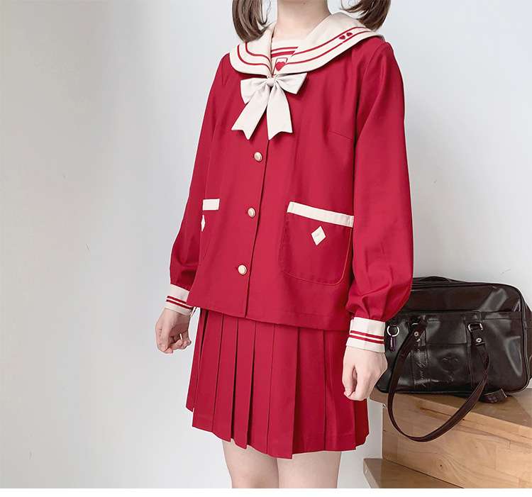 セーラー服 清楚可憐な制服風セーラーワンピース