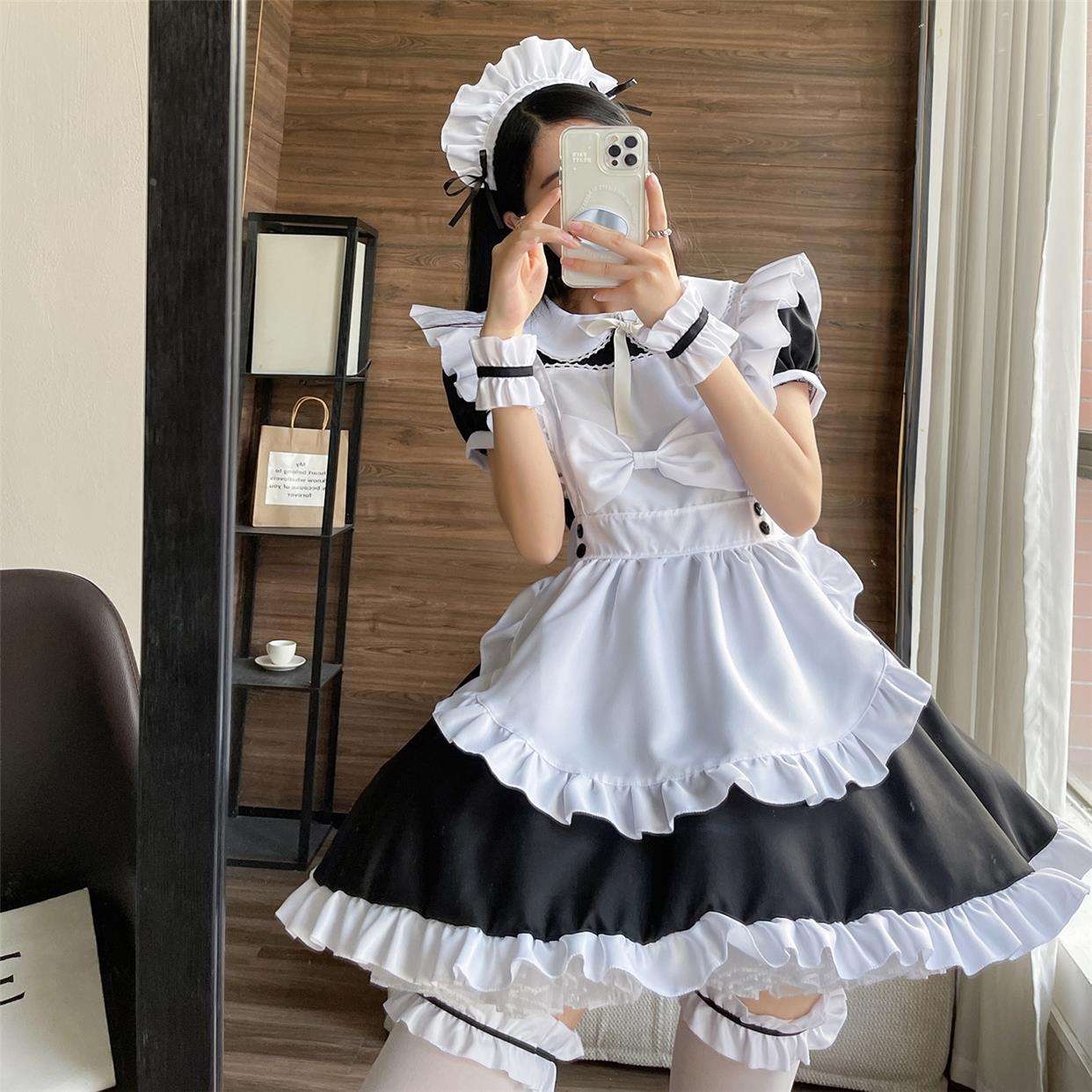 セーラー服 ふりふりメイド服コスチューム セット