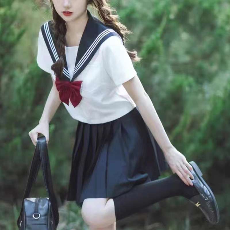 セーラー服 JK風 コスプレ衣装 夏冬2WAY