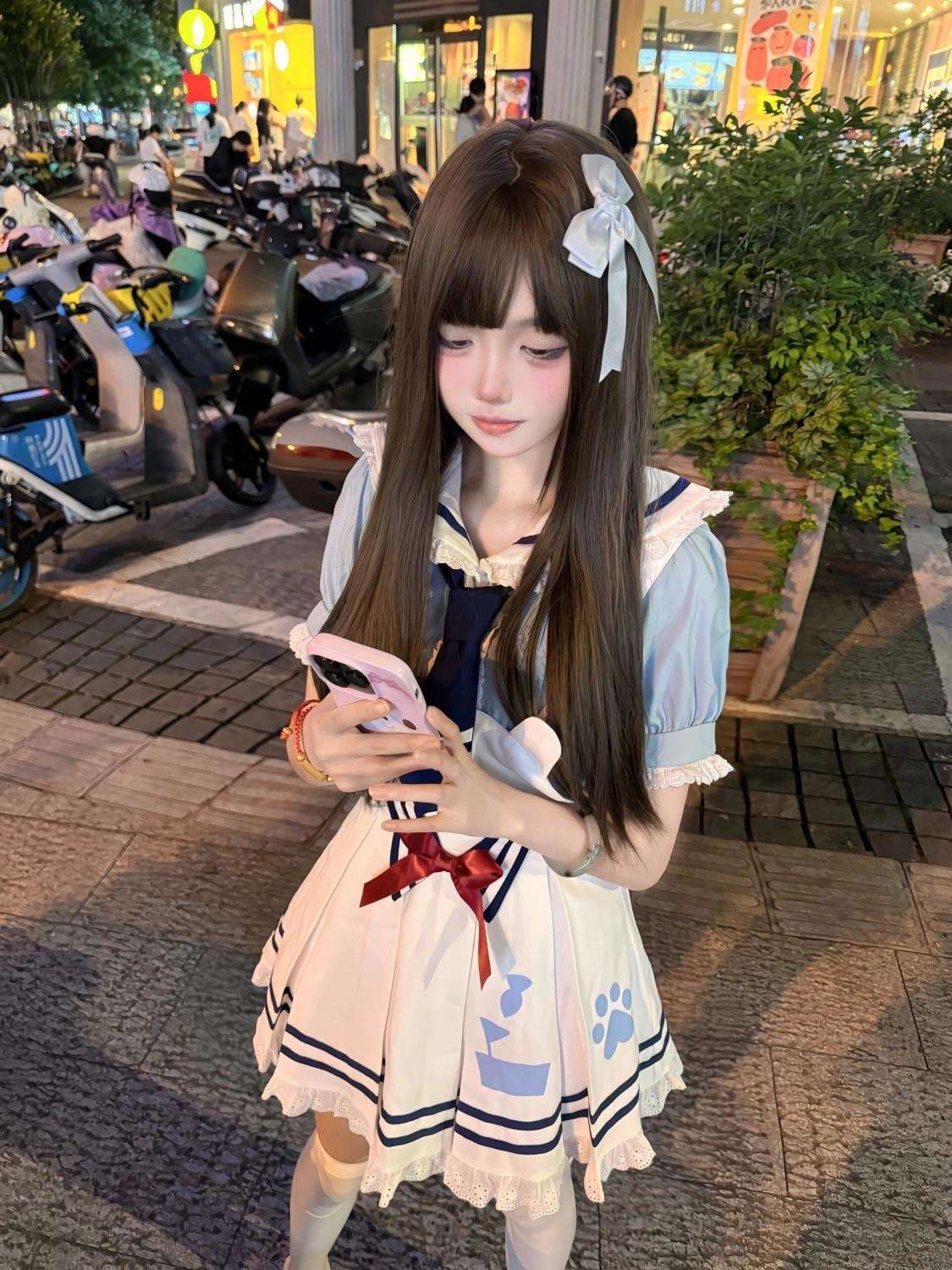 セーラー服 ロリ風 コスプレ衣装