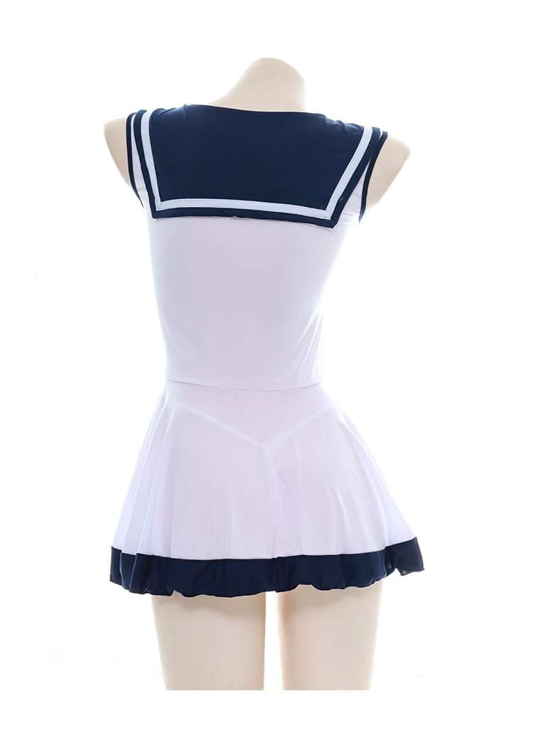 セーラー服 ネイビーセーラーカラー ミニワンピース