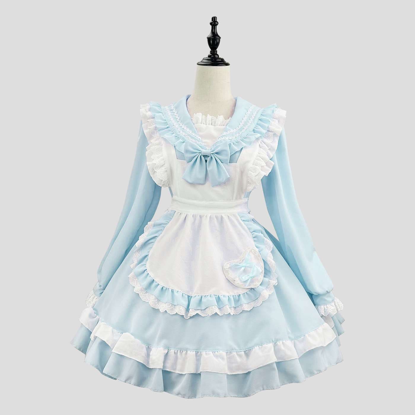 セーラー服 ふんわりメイド風ロリータワンピース
