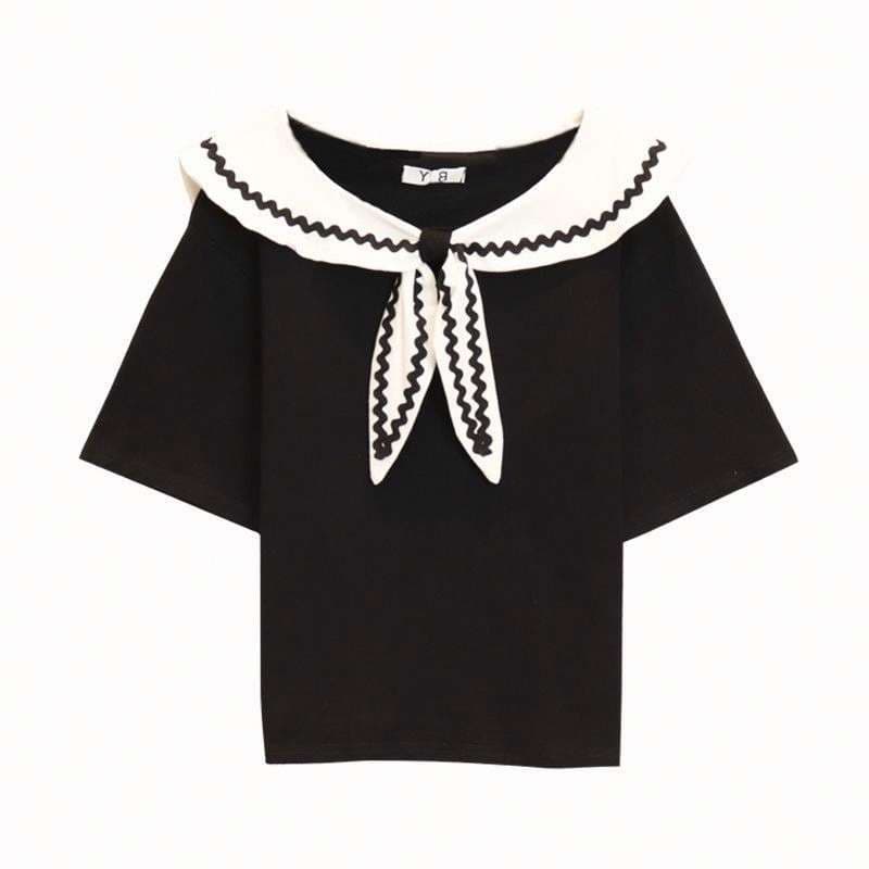セーラー服 セーラーカラー リボンデザイン トップス