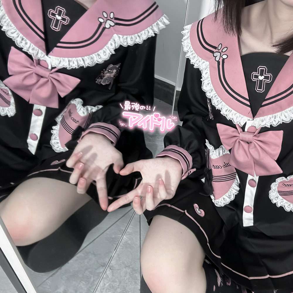 セーラー服 ゴスロリ風 セット