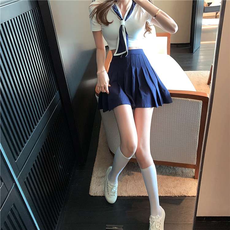 セーラー服 清楚系セーラー風ミニスカートセット