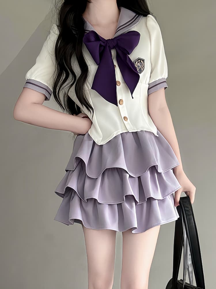 セーラー服 フリルティアード学園風制服