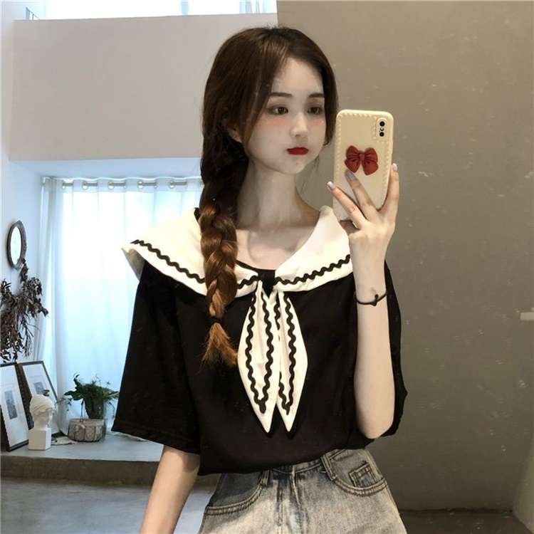 セーラー服 セーラーカラー リボンデザイン トップス