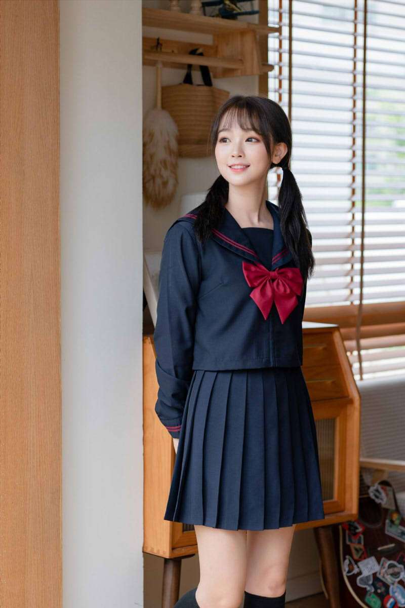 セーラー服 学生風レトロ 上下セット