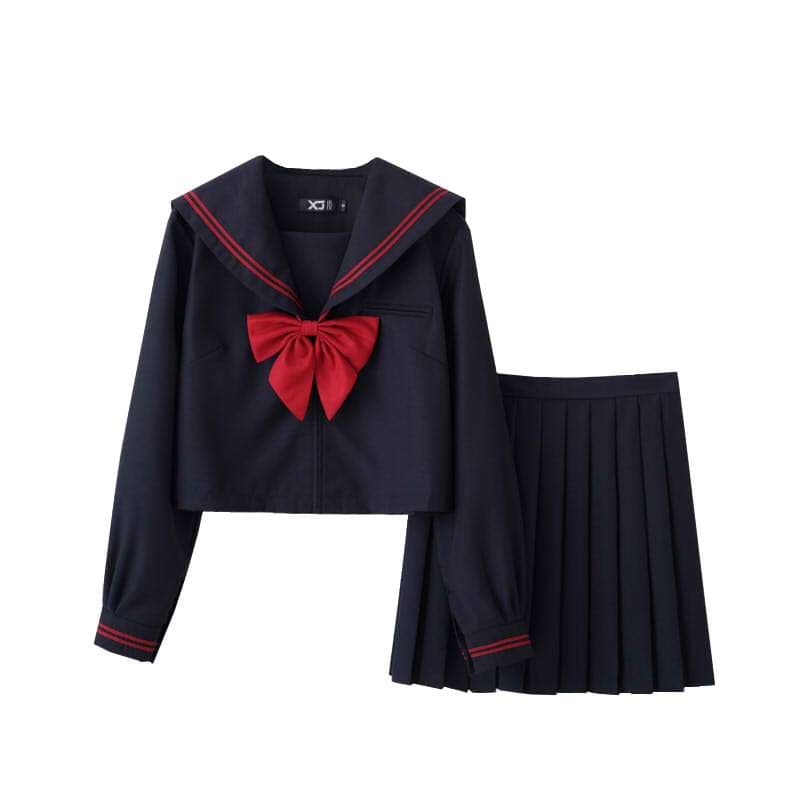 セーラー服 学生風レトロ 上下セット