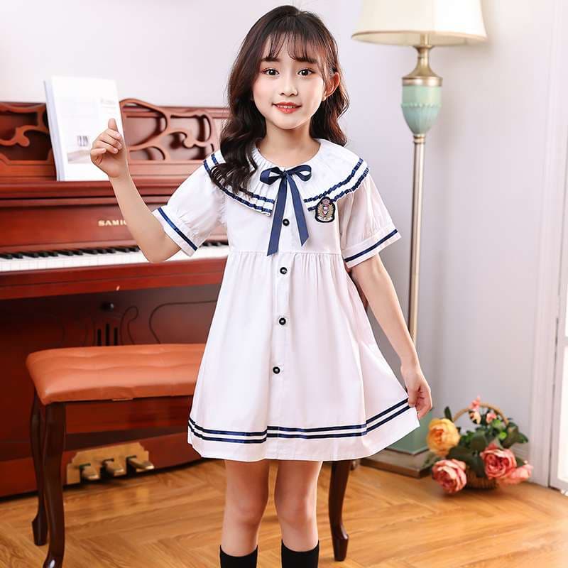 セーラー服 清楚可愛い学園風セーラーカラーワンピース