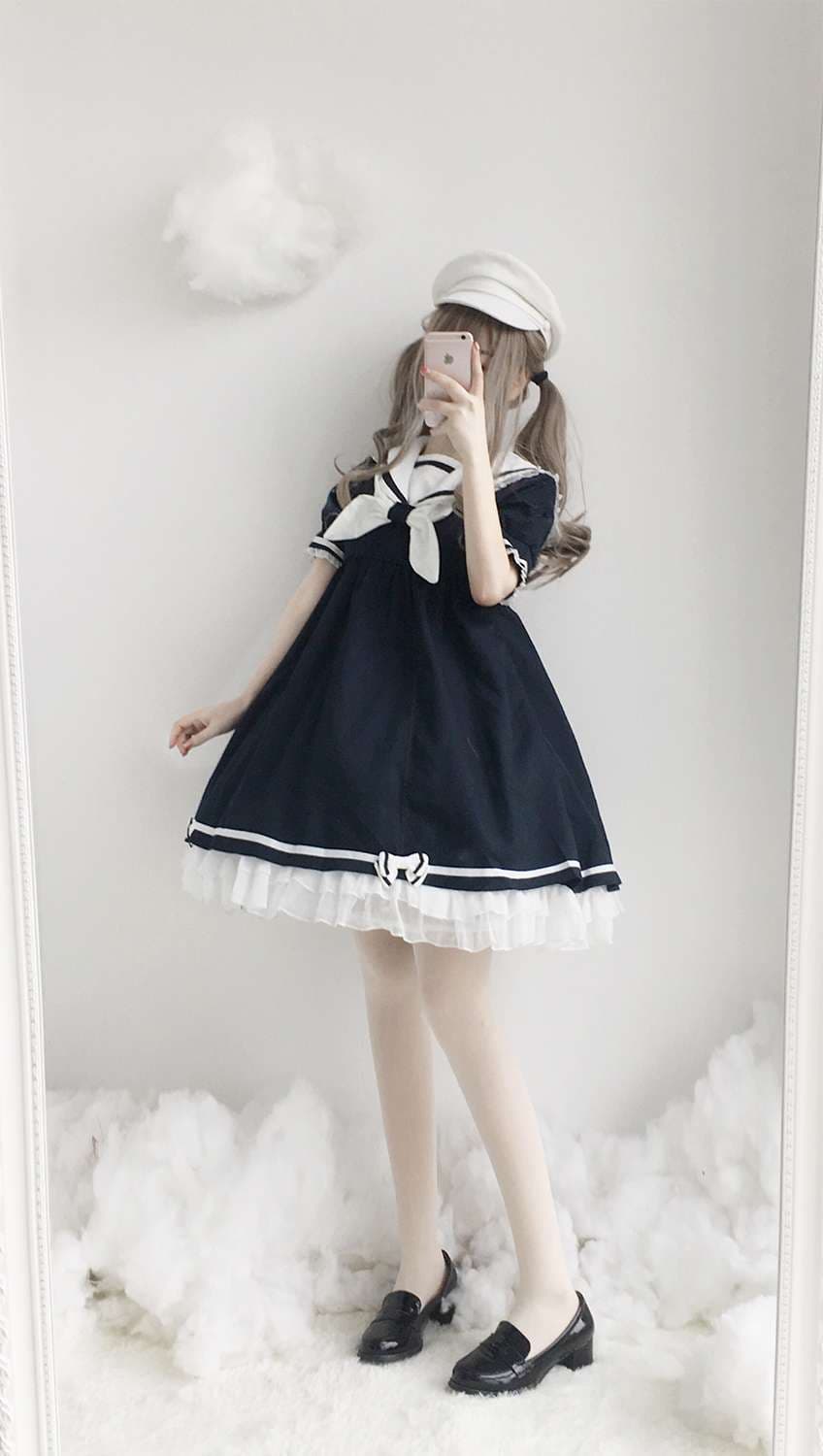 セーラー服 海の乙女セーラーワンピース