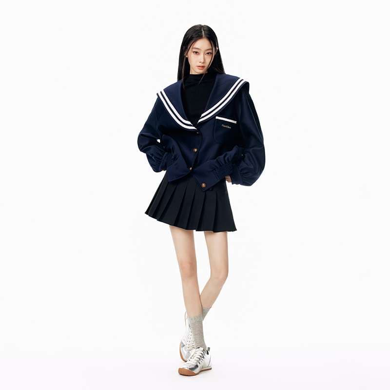 セーラー服 風オーバーサイズジャケット